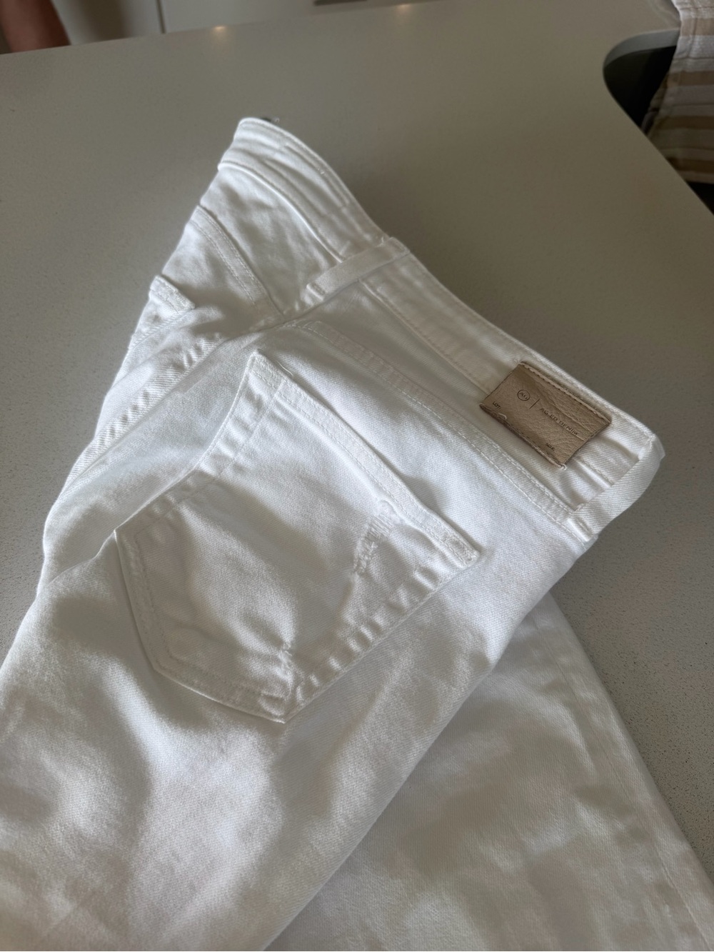 AG White Denim Jeans